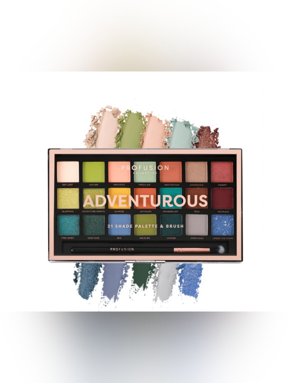 Profusion Cosmetics Adventurous 21 Shade Eyeshadow Palette